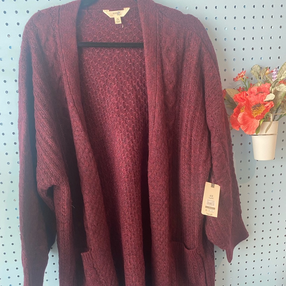 Never Worn Terra&Sky Plus Cardigan